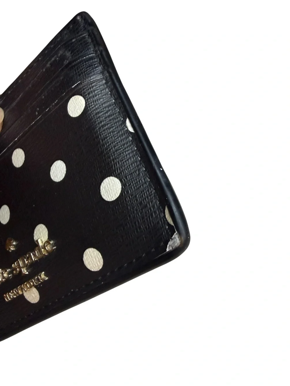 KATE SPADE new york Disney Minnie Mouse Polka Dot Card Wallet Card Case Red Bow